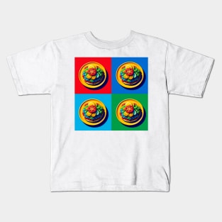 Vibrant Pop Tostadas Art - Mexican Cuisine Kids T-Shirt